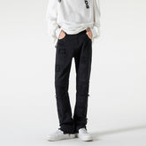 Men Jeans Ripped Straight Jeans Fall/Winter plus Size Slim Fit Trousers